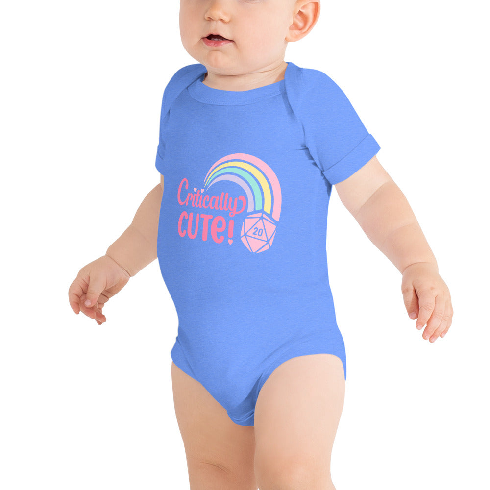Critically Cute D20 Rainbow Baby Onesie