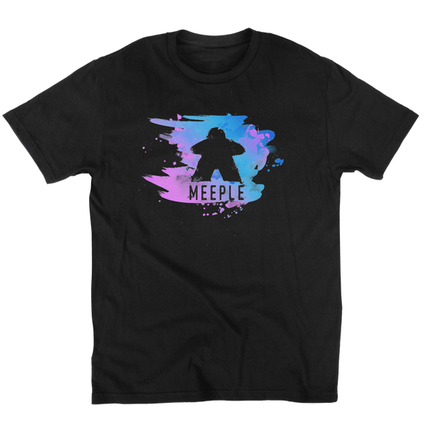 Rainbow Watercolor Meeple Men's/Unisex T-shirts