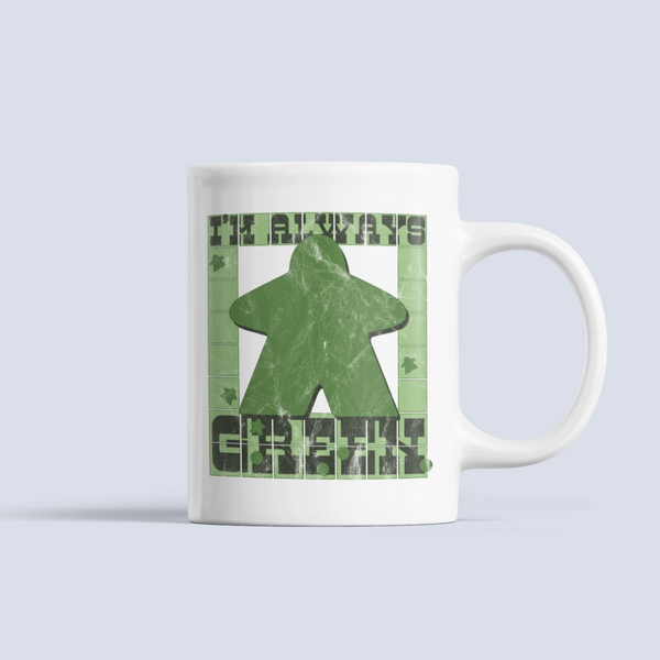 I'm Always Green Meeple Board Game 20oz Travel Mug - Meeple Shirts