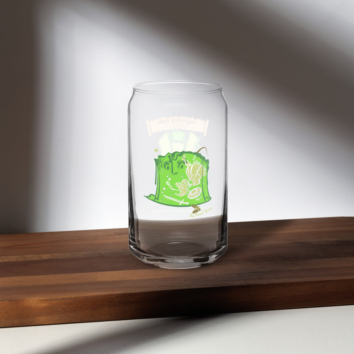 Limited Edition Lil&#39;G The Gelatinous Cube Beer Can Glass