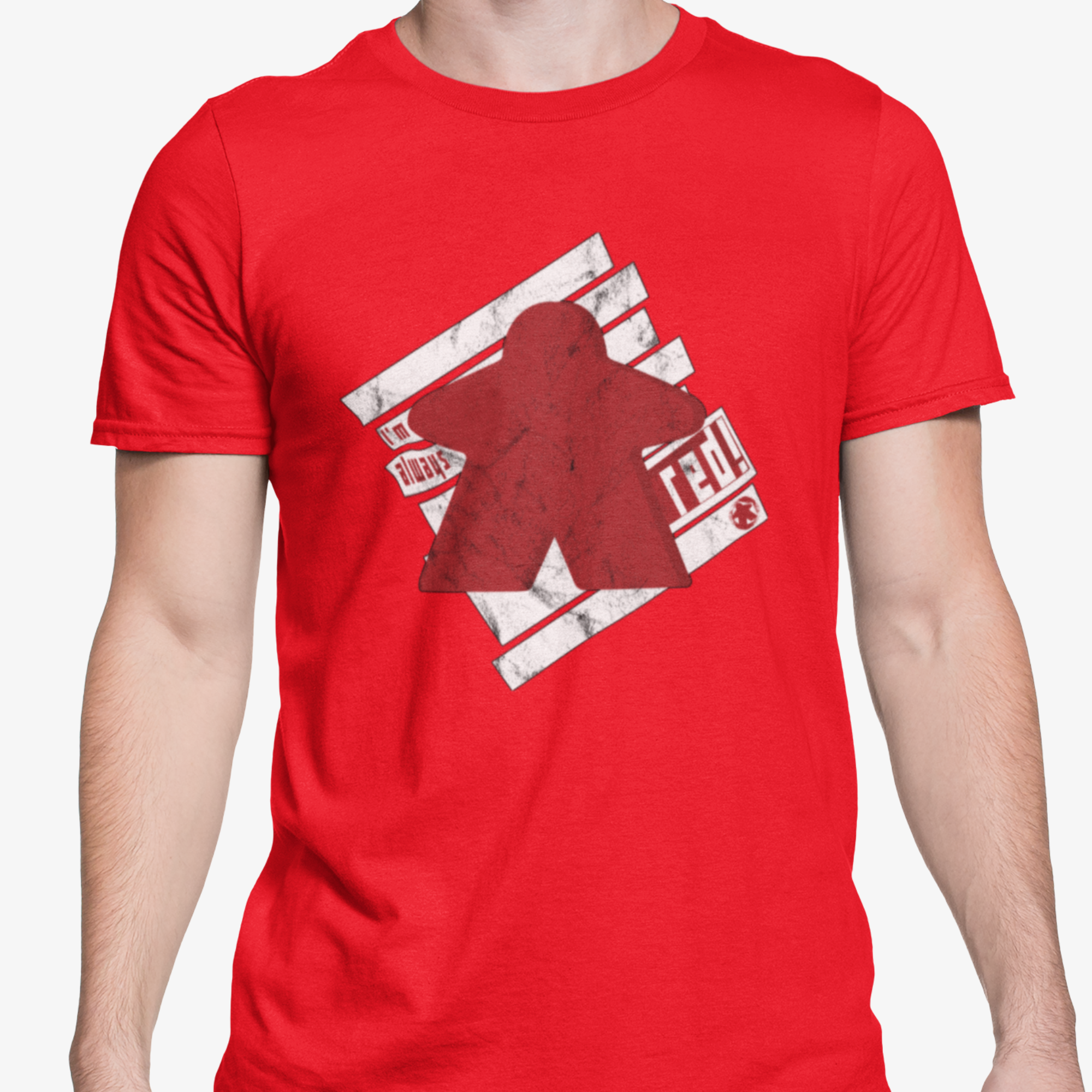 I'm Always Red T-Shirt on Model