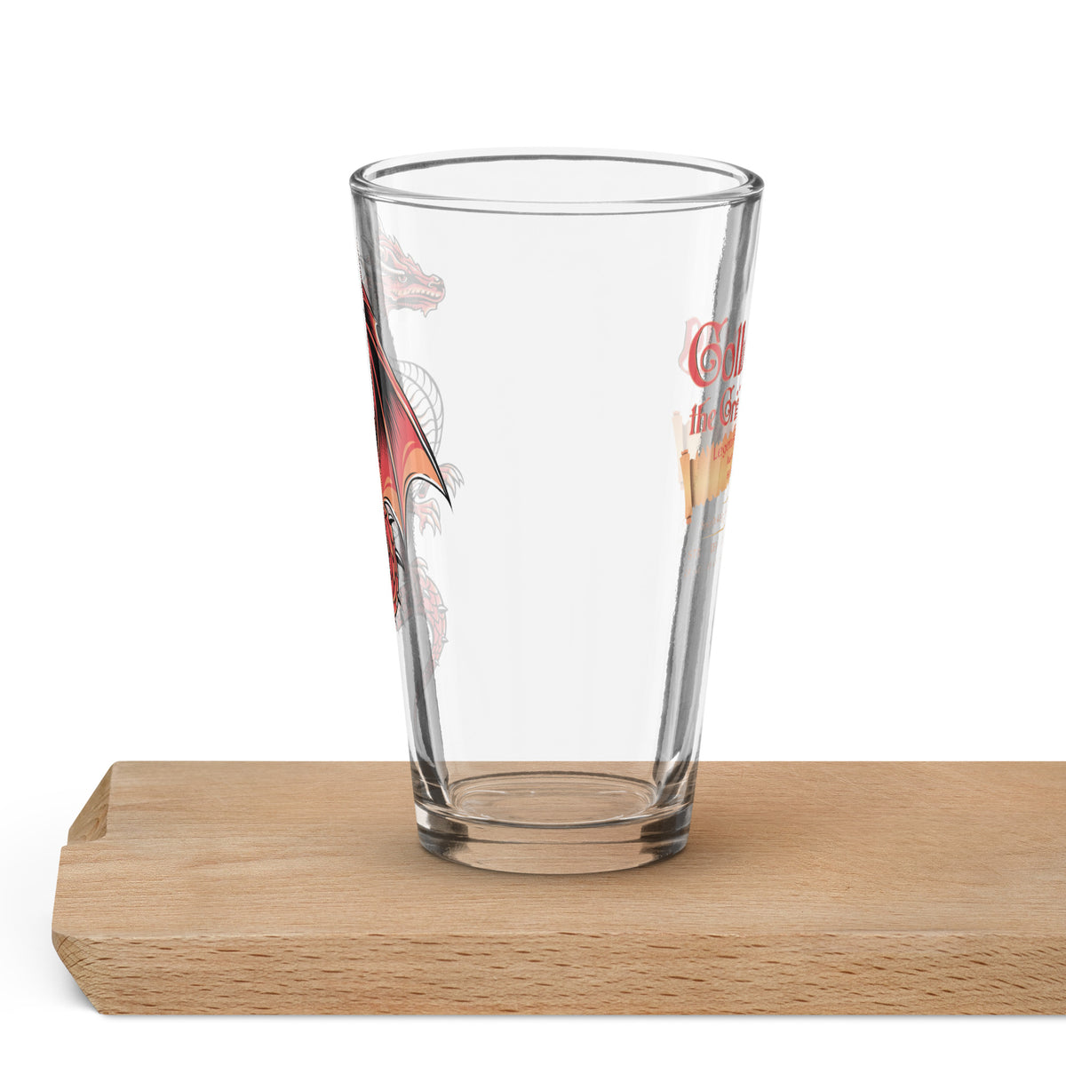 Limited Edition Gollugrung the Grim Red Dragon Pint Glass