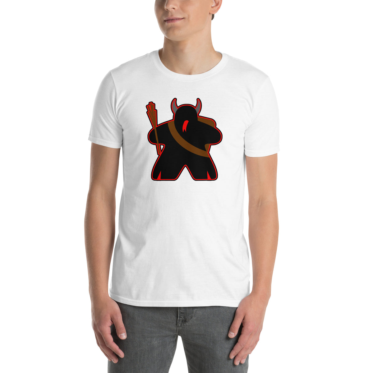Black Meeple Christmas Krampus T-Shirt