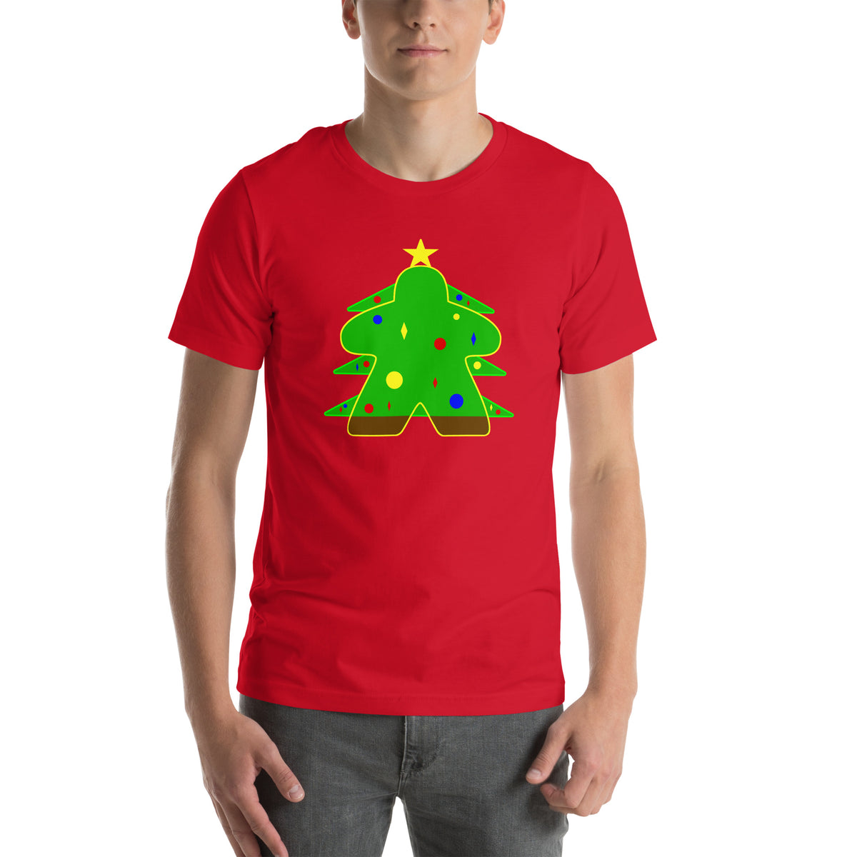 Green Meeple Christmas Tree T-Shirt