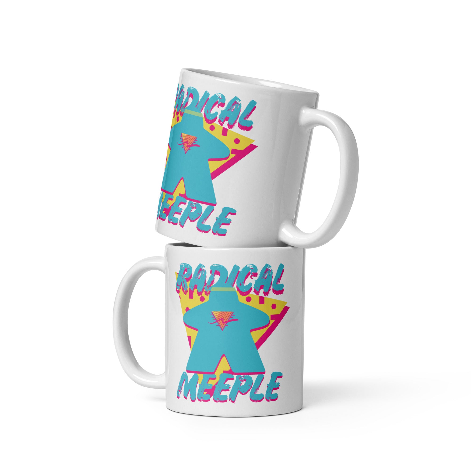 Radical Meeple 80's style board game mug