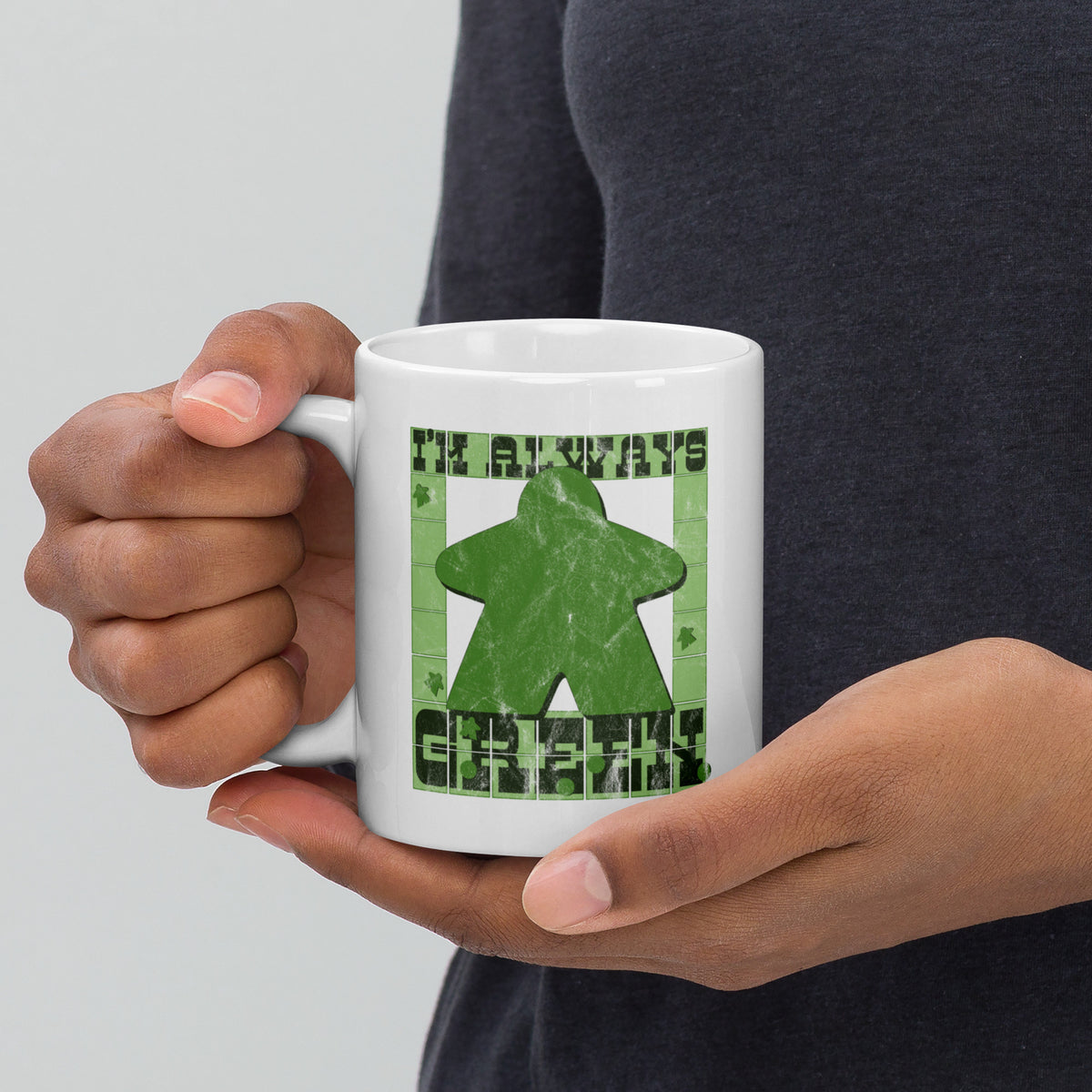 I&#39;m Always Green Meeple Board Game Ceramic Mug