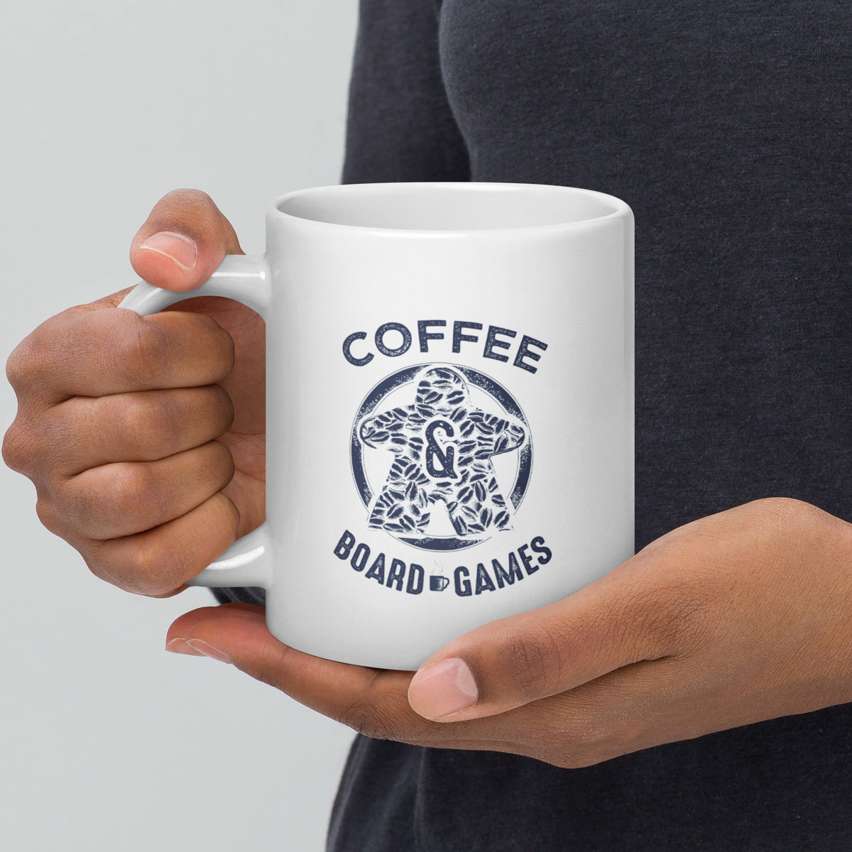 Coffee Bean Meeple Board Game Ceramic Mug