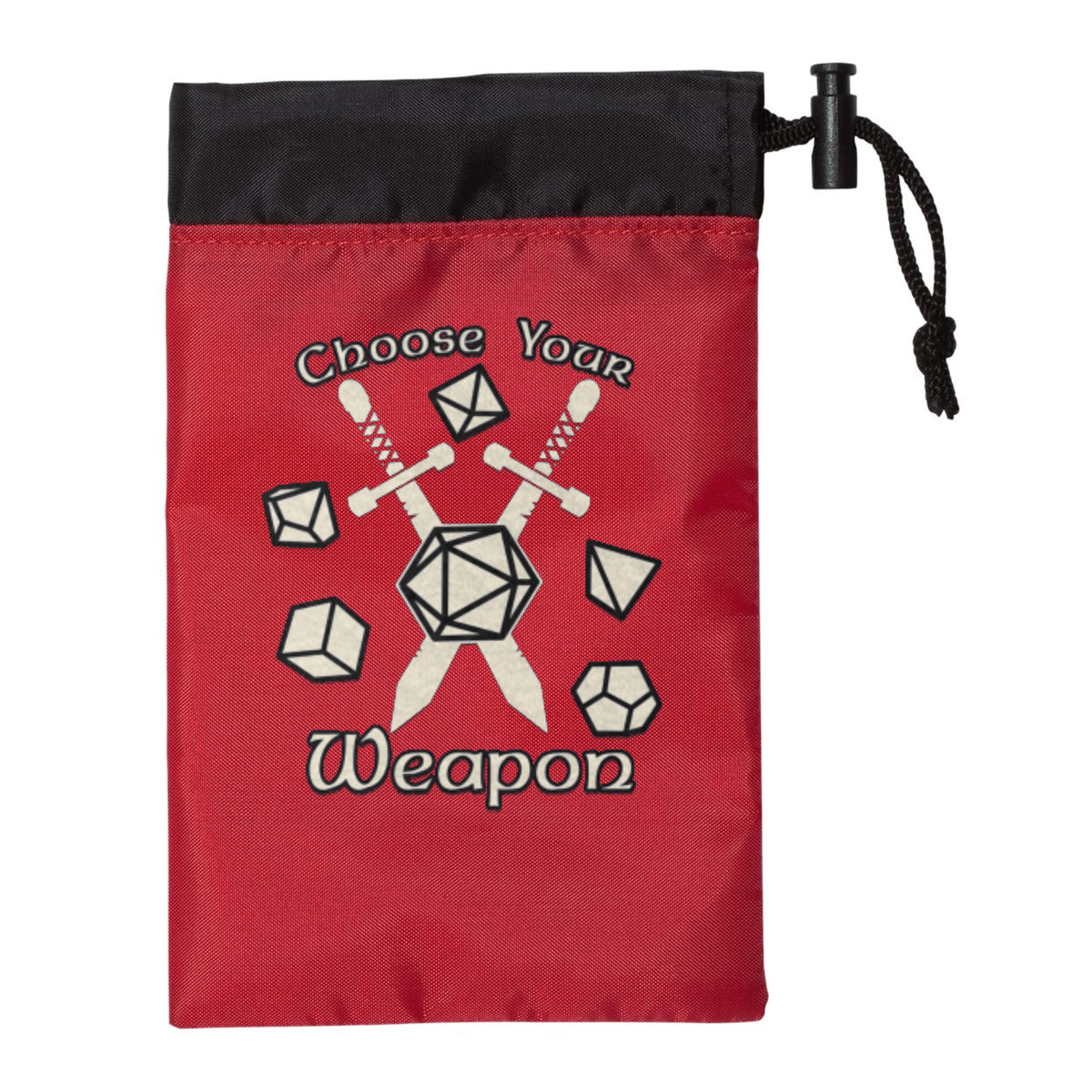 Choose Your Weapon Embroidered Dice Bag