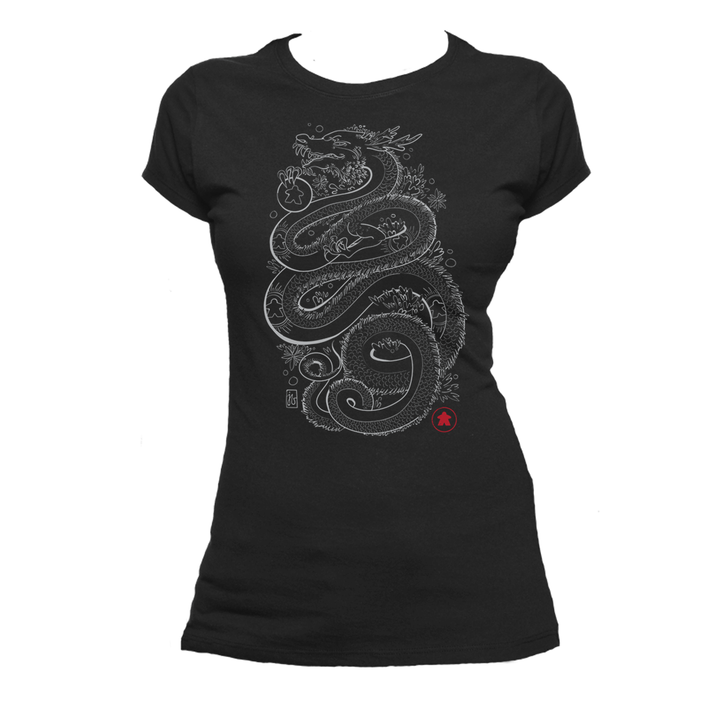 Dragon With The Meeple Tattoos - Board Game t shirt ladies