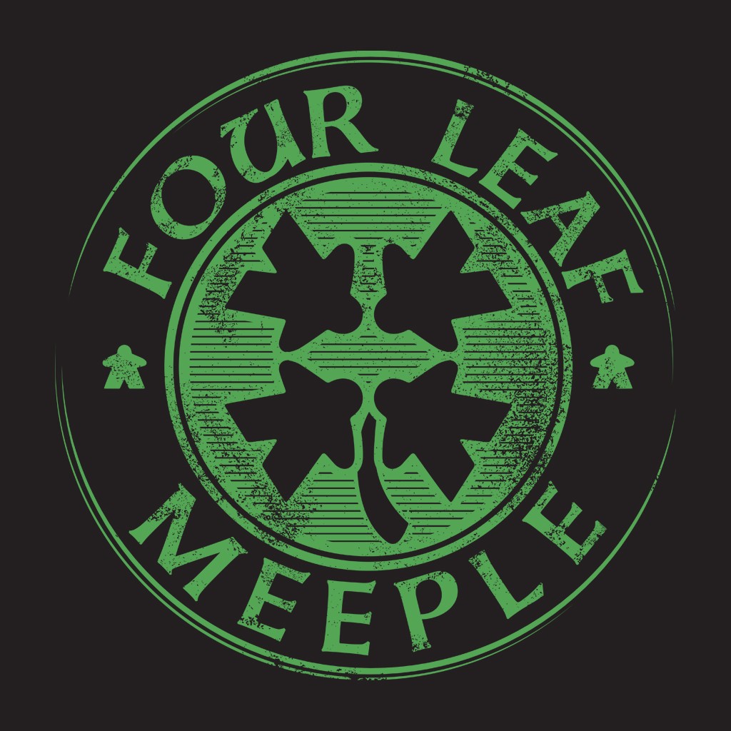 Four Leaf Meeple - Board Game T shirt design