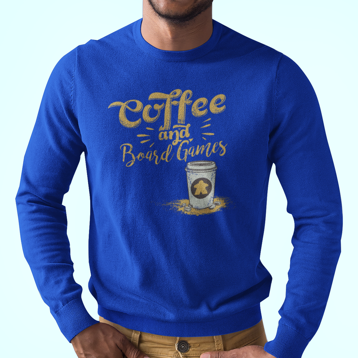 Coffee &amp; Board Games To Go Longsleeve T-Shirt