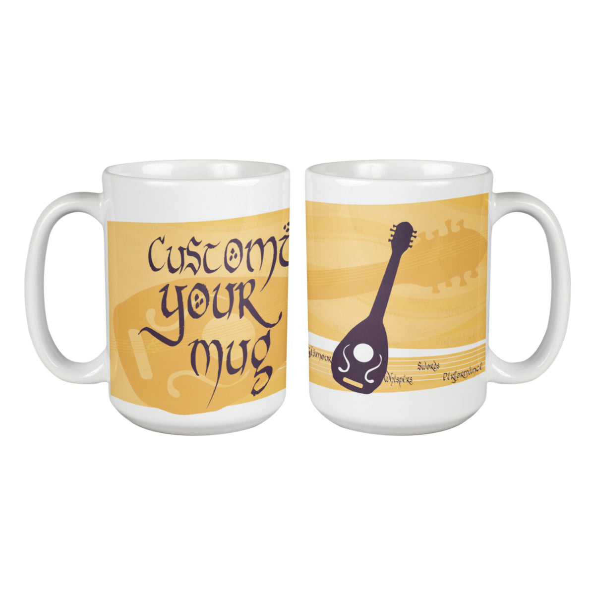 Personalized D&amp;D Character Bard Coffee Mug
