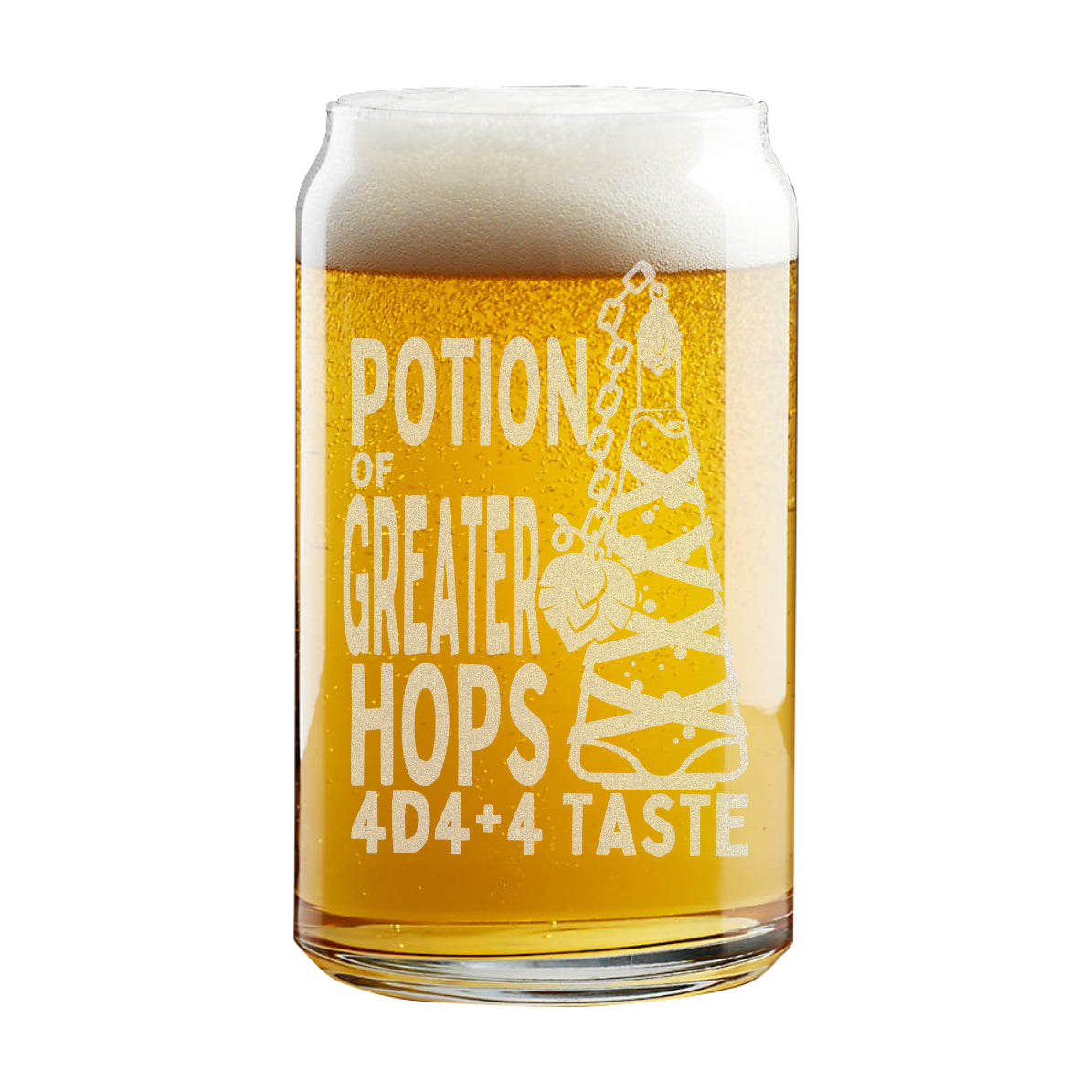 Potion Of Hops Beer Can Glass