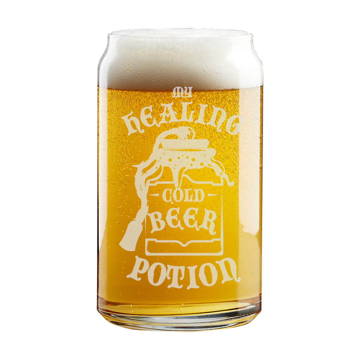 My Healing Cold Beer Potion Beer Can Glass