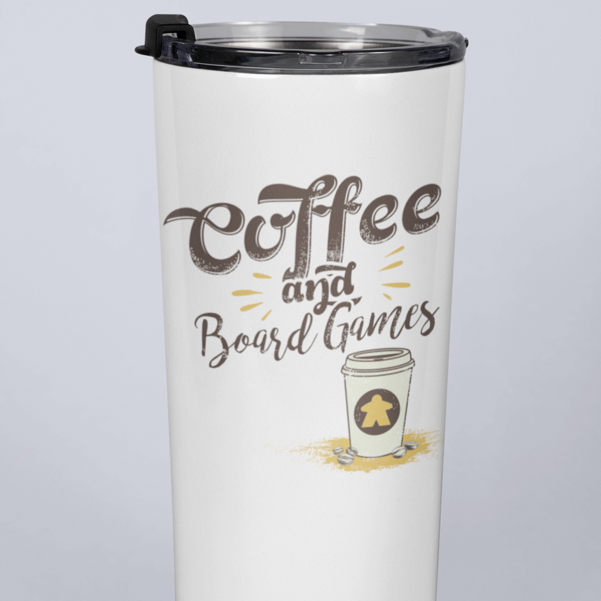 Coffee To Go and Board Game 20oz Travel Mug