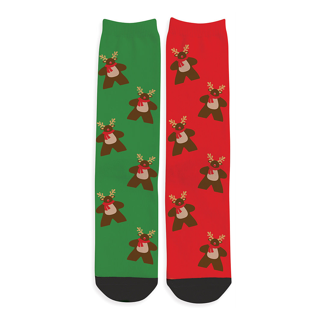 Meeple Reindeer Socks