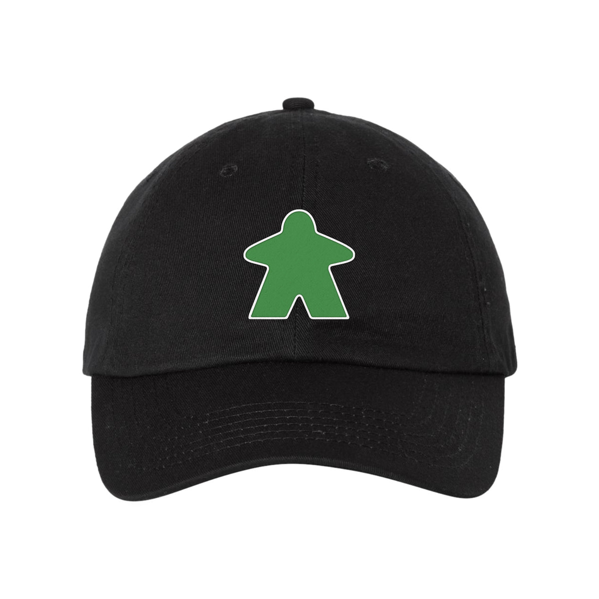 Green Meeple Board Game Curved Bill Hat