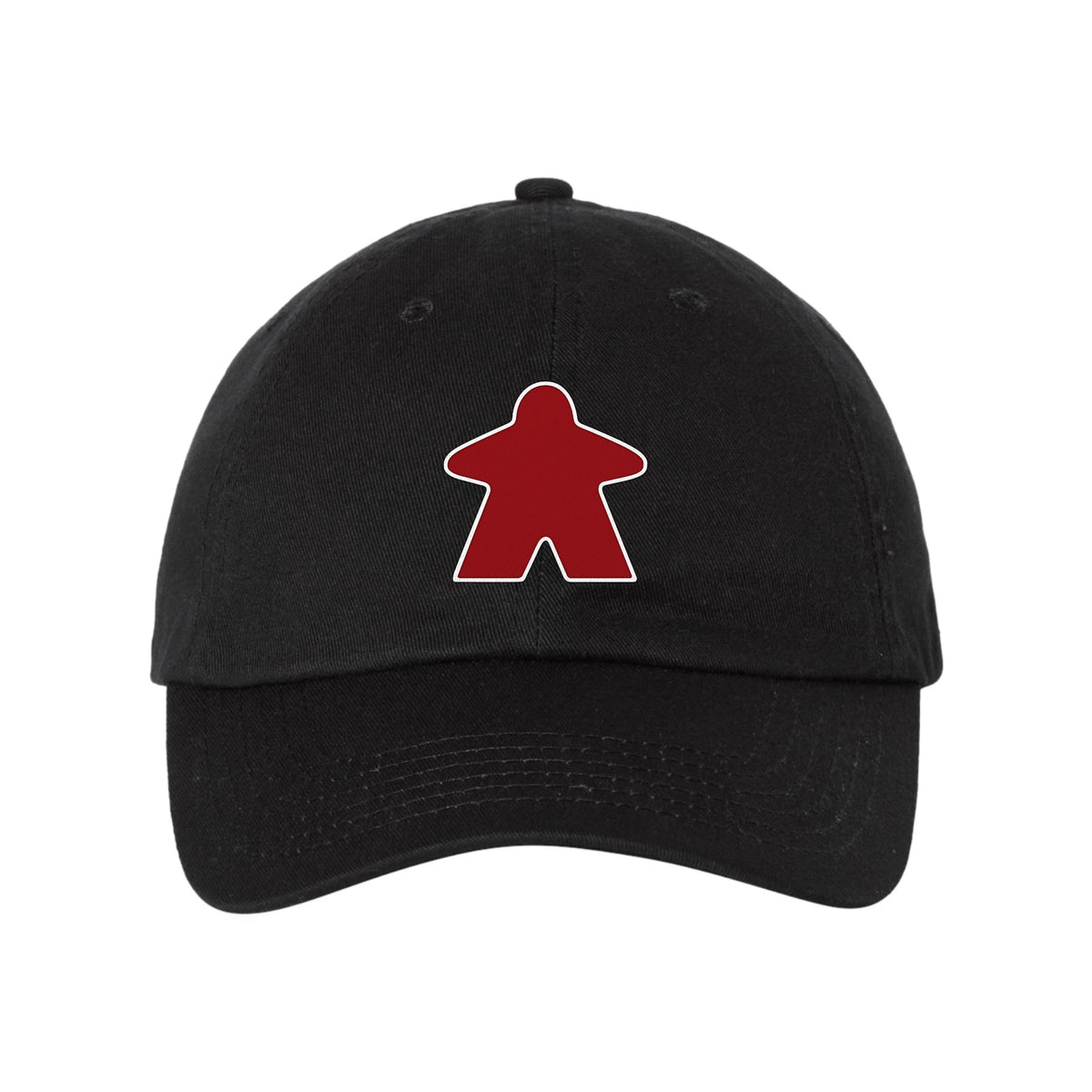 Red Meeple Board Game Curved Bill Hat