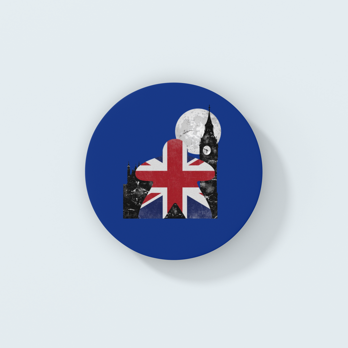 Union Jack British Flag Meeple Board Game Coaster