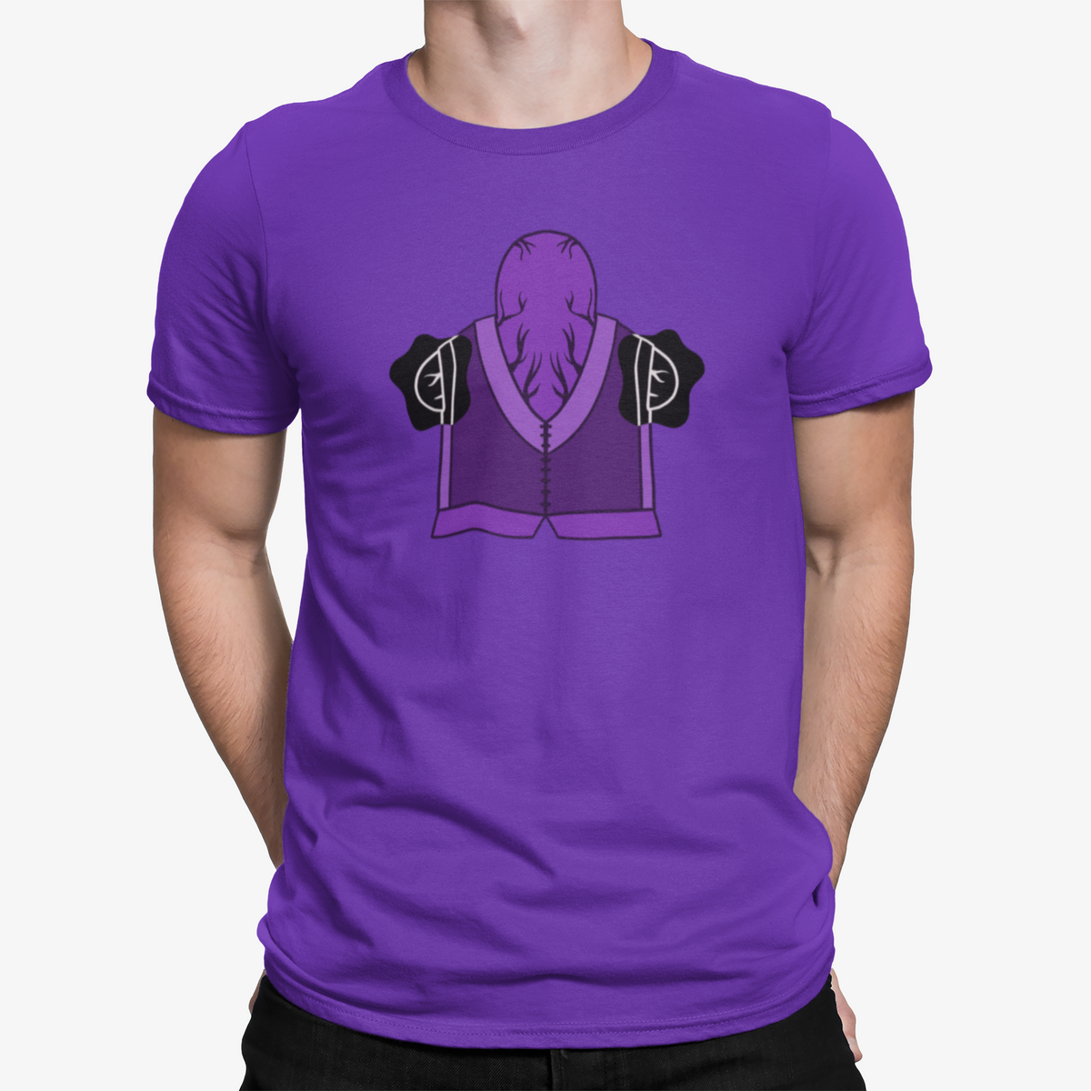 Purple Meeple Warlock D&amp;D Purple T-Shirt