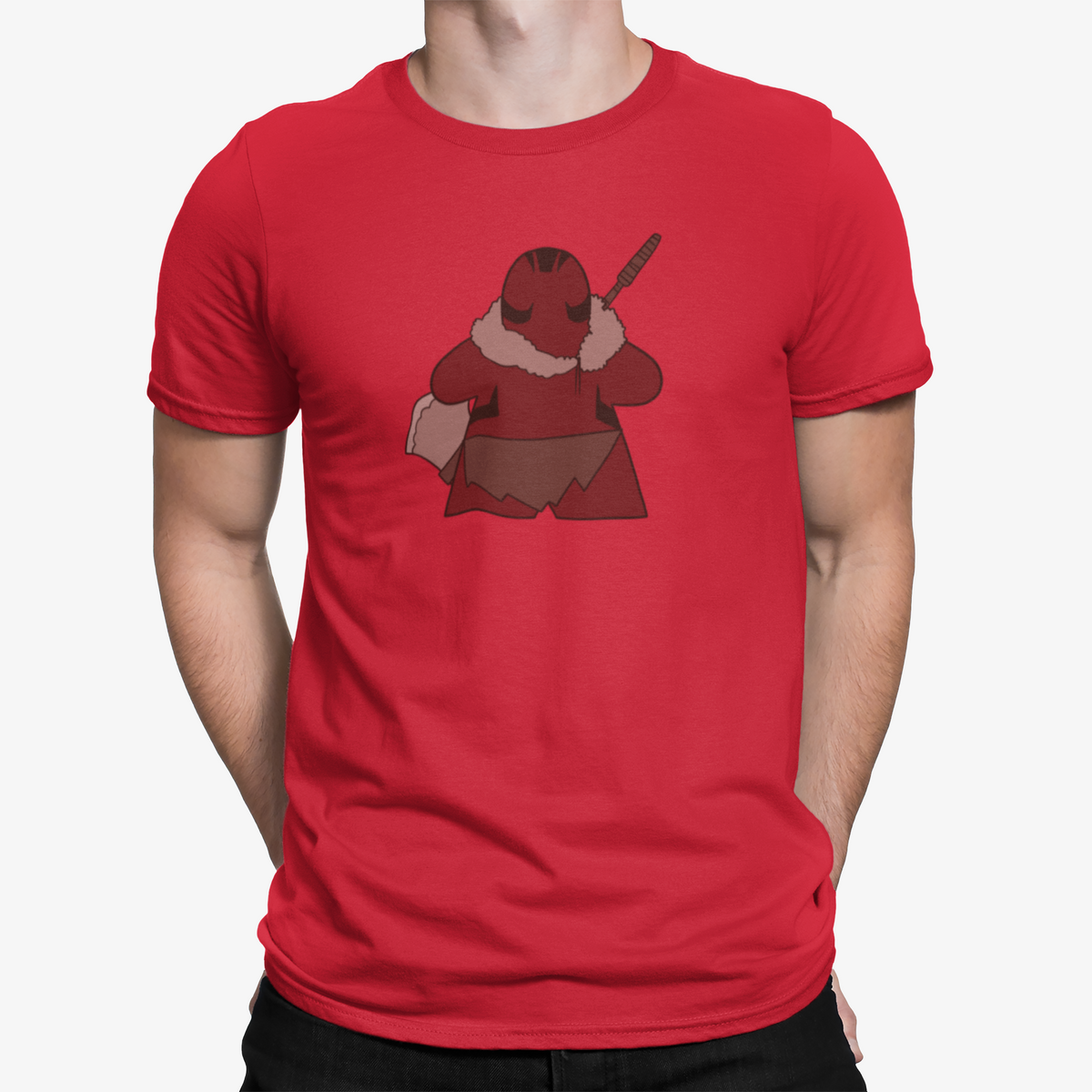 Red Meeple Barbarian D&amp;D Red T-Shirt