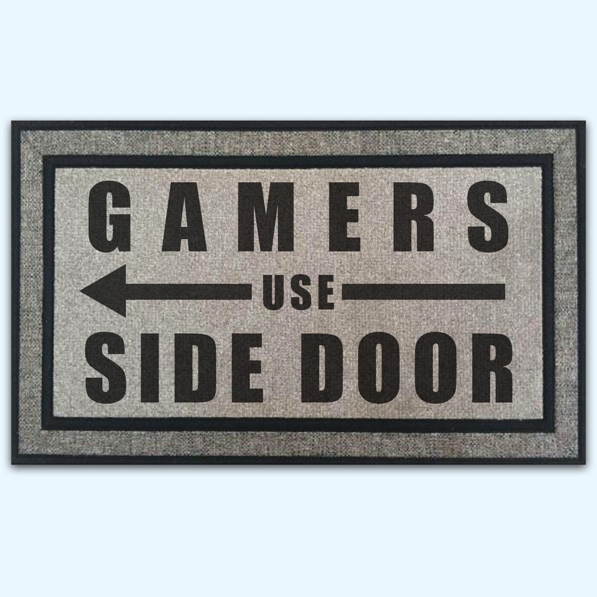 Gamers Use Side Door Board Game Door Mat