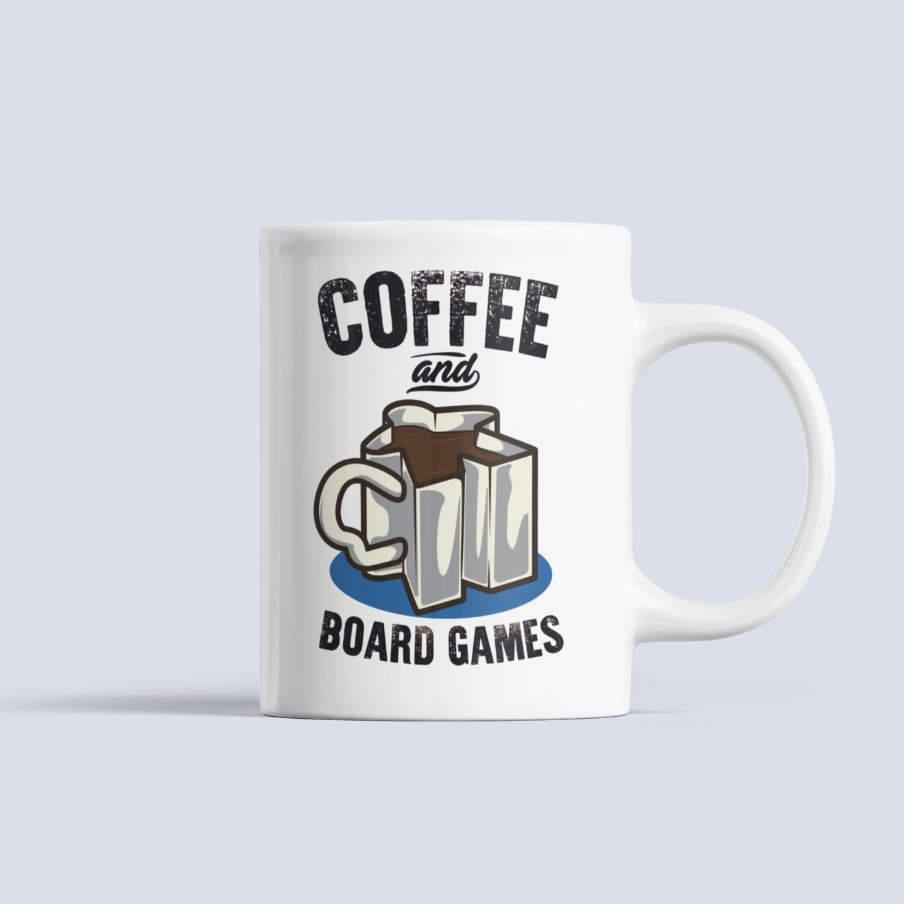 Coffee and Board Games Ceramic Mug