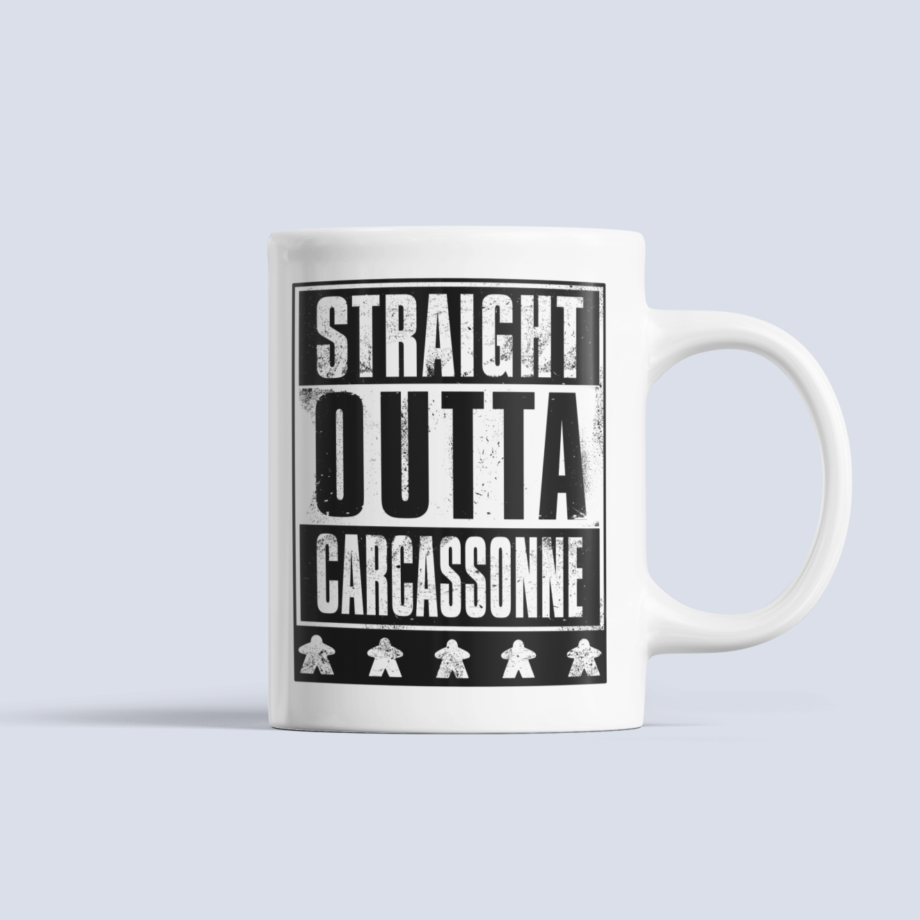 Straight OUTTA Carcassonne Board Game Ceramic Mug
