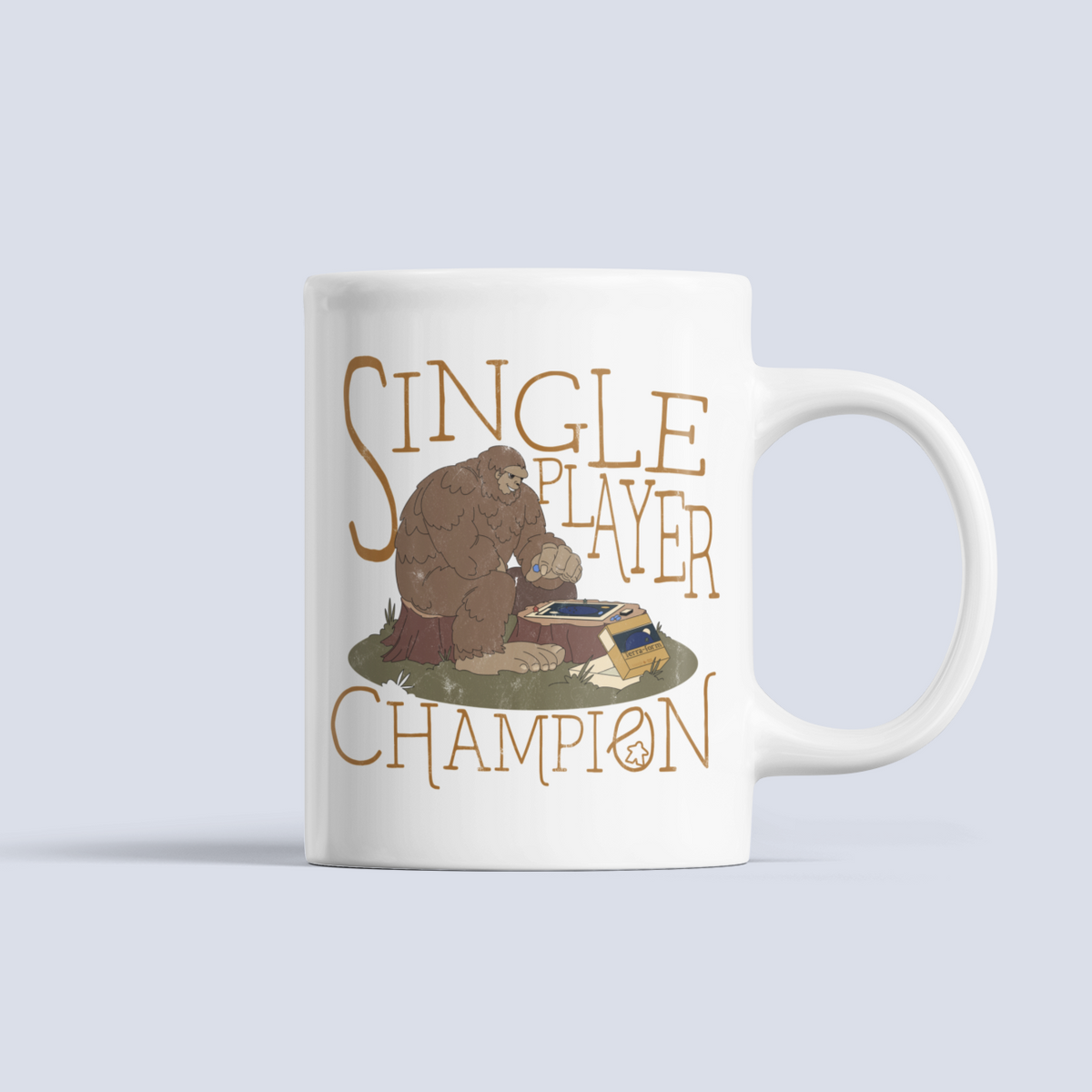 Single Player Board Game Champion Ceramic Mug