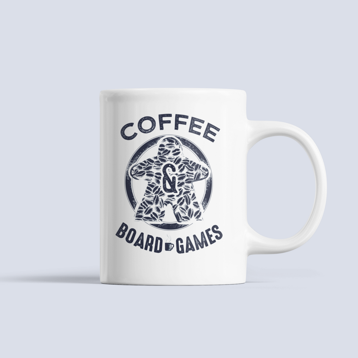 Coffee Bean Meeple Board Game Ceramic Mug