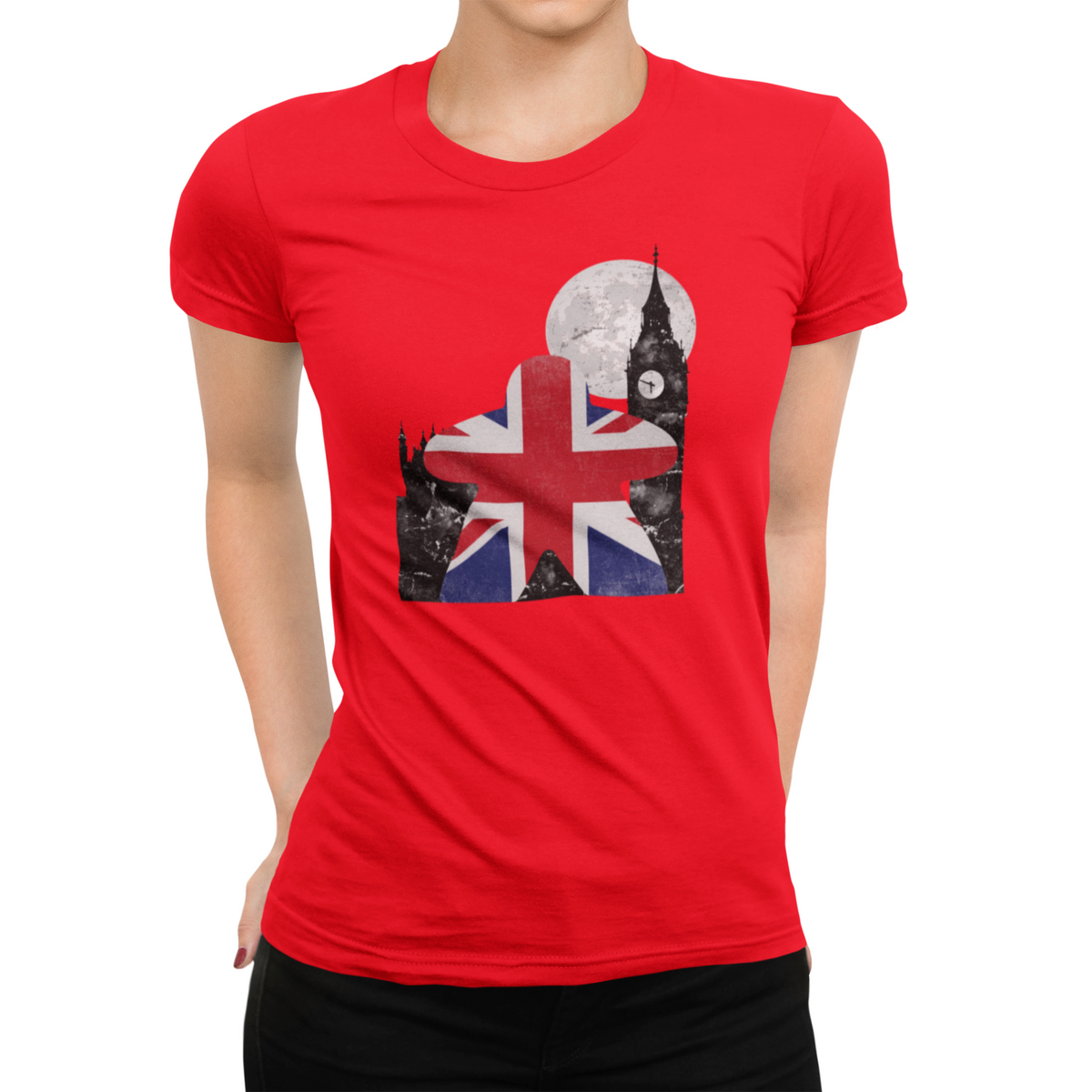 Union Jack British Flag Meeple Board Game T-Shirt