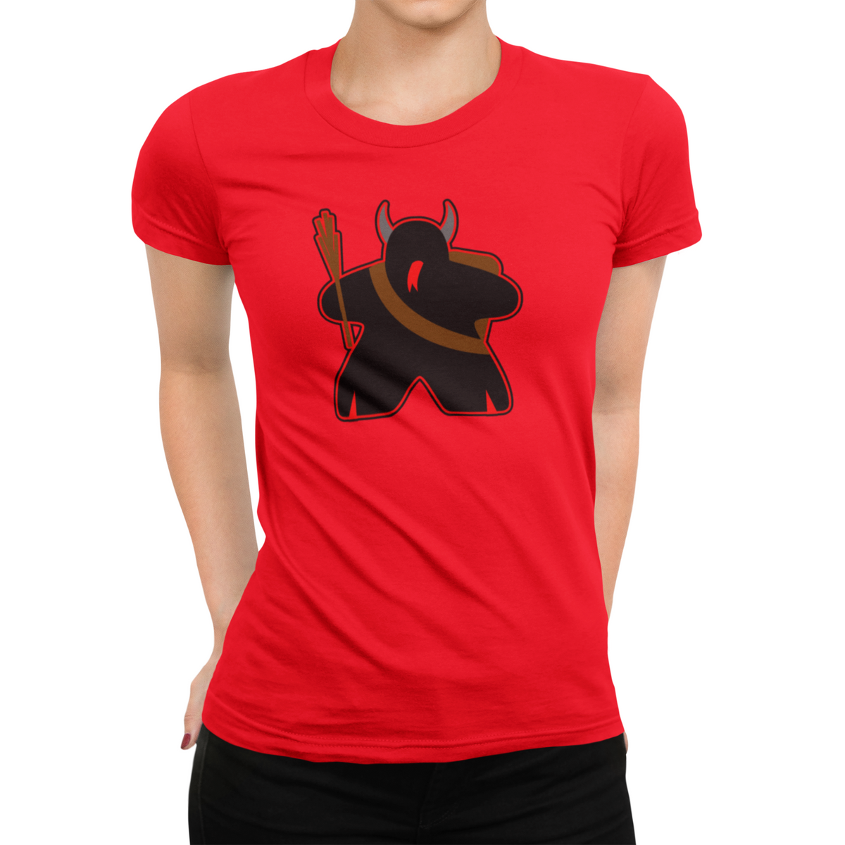 Black Meeple Christmas Krampus T-Shirt