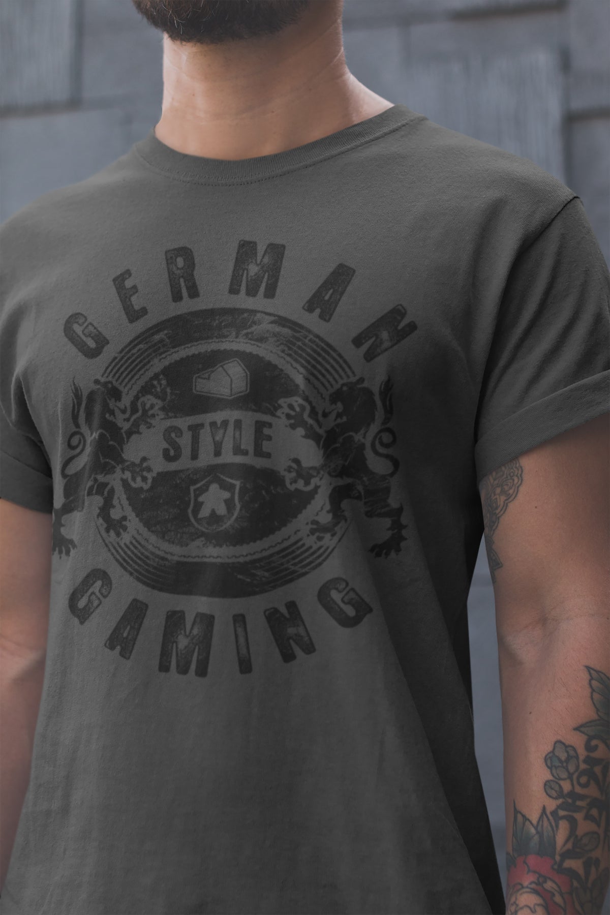 German Style Board Gaming T-Shirt Action Shot Men&#39;s
