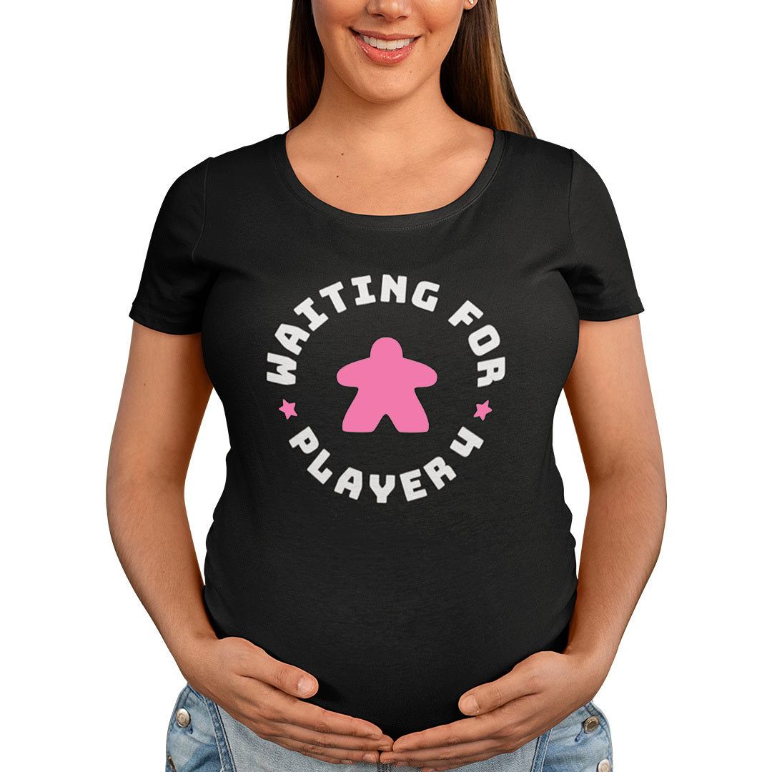 Waiting For Player 4 Maternity T-Shirt Pink