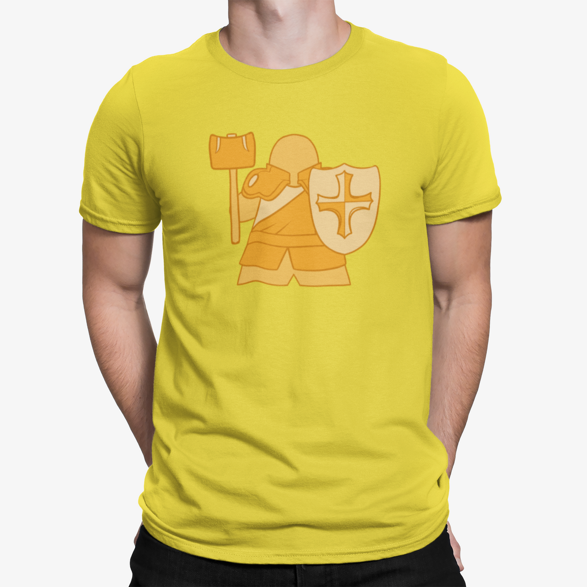 Yellow Meeple Paladin D&amp;D Yellow T-Shirt